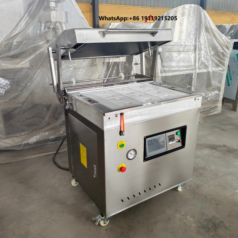 Food Vacuum Sealer Machine - 自動ステンレス製真空包装機。肉、魚介類、調理済み食品の高効率な真空シーラー。