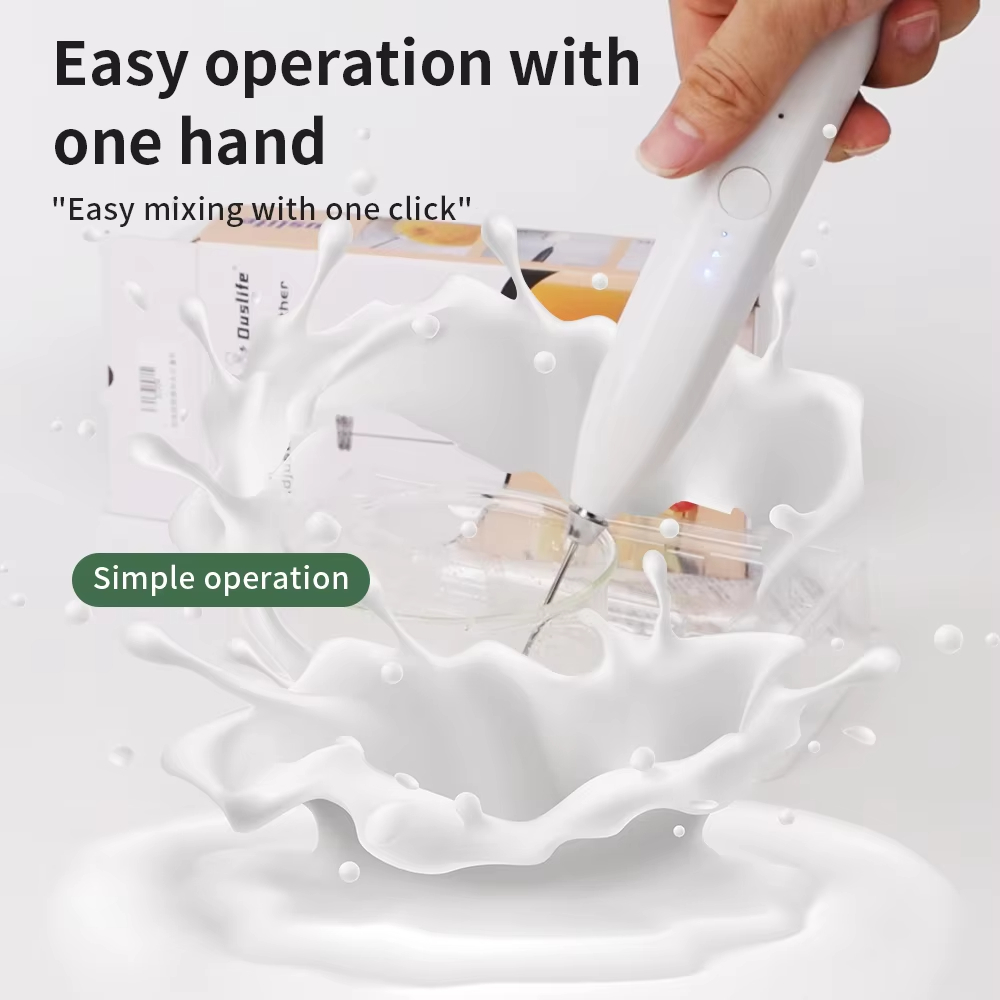 Portable Blender Usb Rechargeable - 電動ミルクフォーマー、3段階速度調整機能付きキッチン用品、USB充電式、電動泡立て器、小型ブレンダー、キッチンアクセサリー、ブレンダー