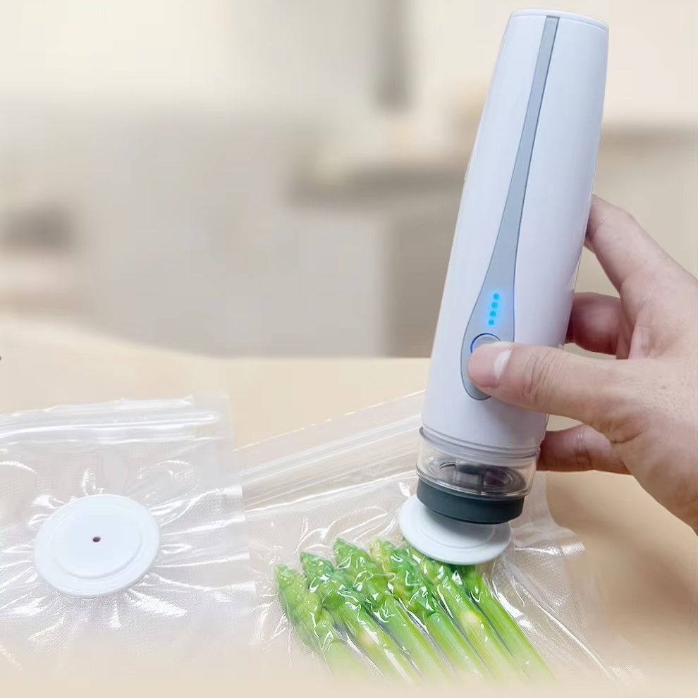 Food Vacuum Sealer Machine - 自動ミニ真空シーラー包装機 家庭用プラスチック食品スナック保存家電 電源式