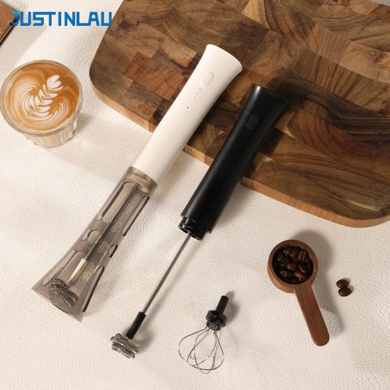 JUSTINLAU ハンディ電動ミルクフォーマー 3段階速度 - Electric Milk Frother Handheld のレビューと価格