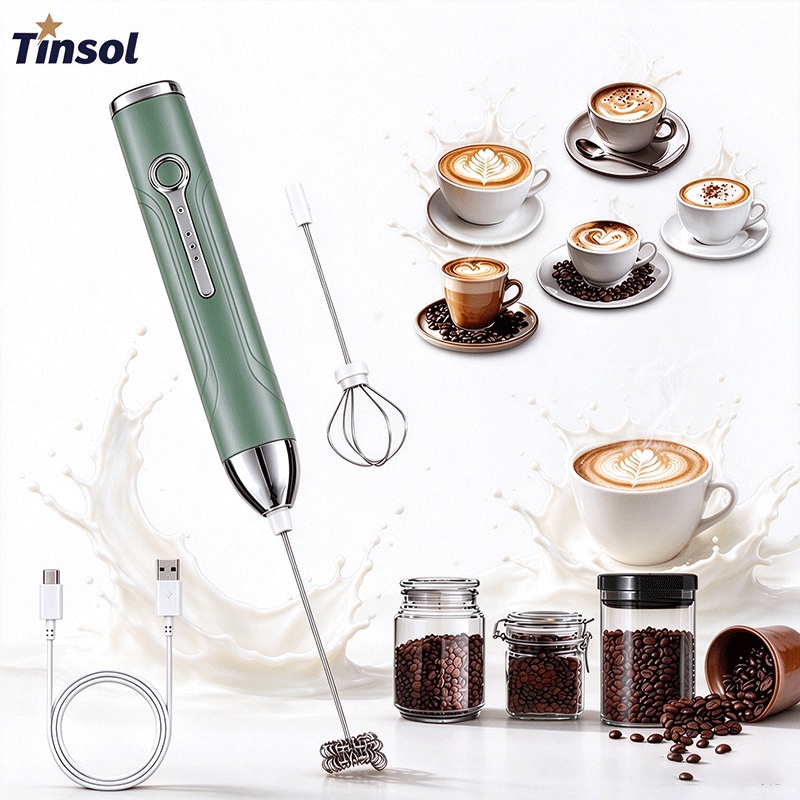 TINSOL 3段階調整式 ミニ ハンドヘルド ミルクフォー - Portable Blender Usb Rechargeable のレビューと価格