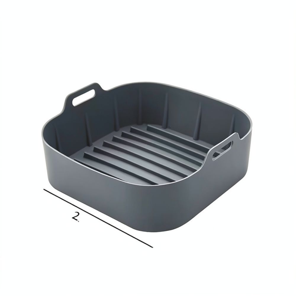 再利用可能な正方形のシリコン製ライナー。エアフライヤー用、焦 - Air Fryer Silicone Pot Liner のレビューと価格