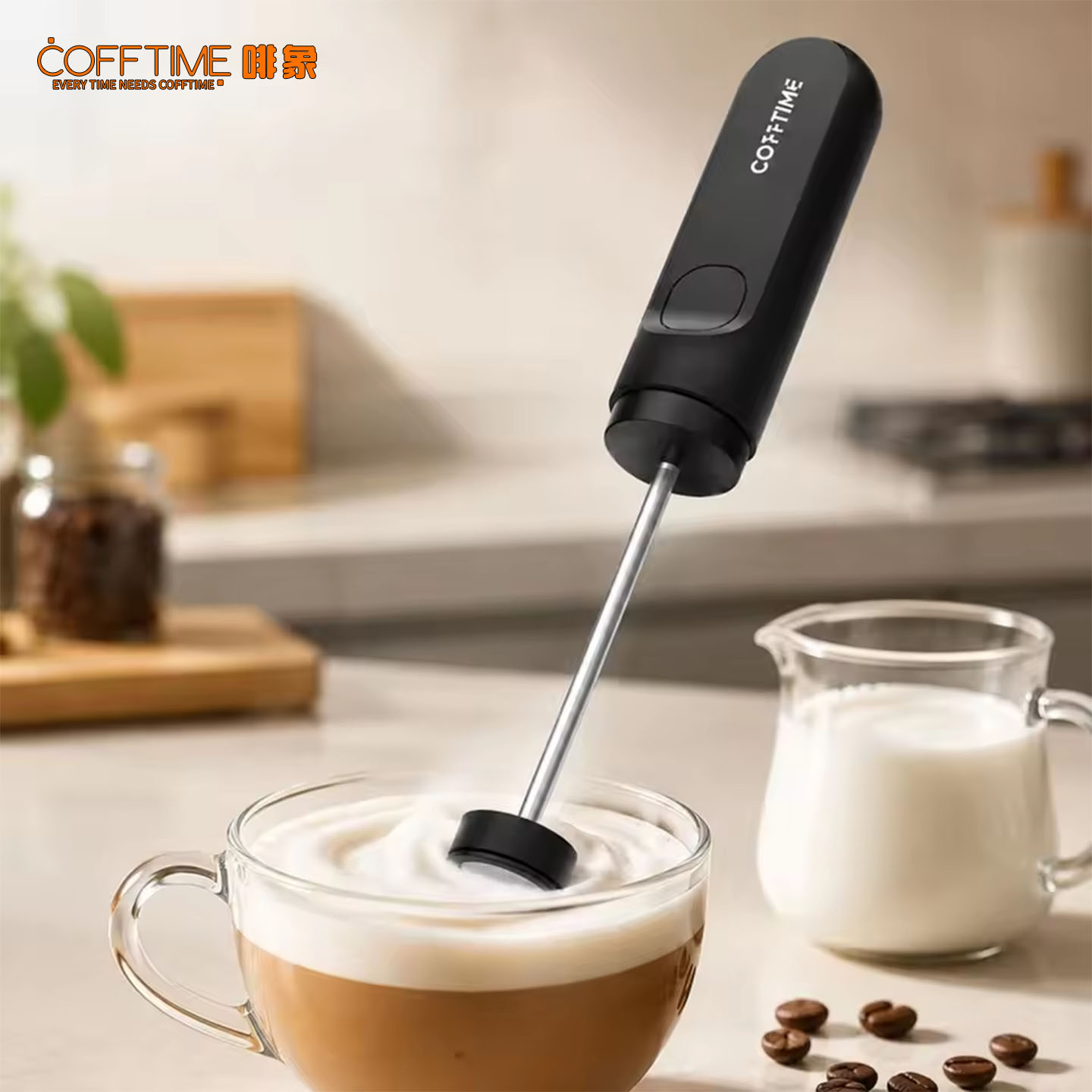 電動ミルクフォーマーで簡単にミルクを泡立て、電動ミルク泡立て - Electric Milk Frother Handheld のレビューと価格