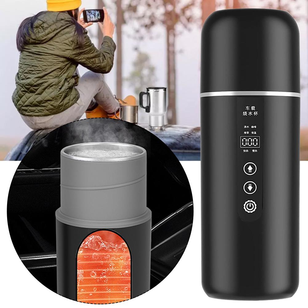 12V 24V 車載加熱カップ 電気ケトル スマート温度調節 - Electric Kettle Temperature Control のレビューと価格