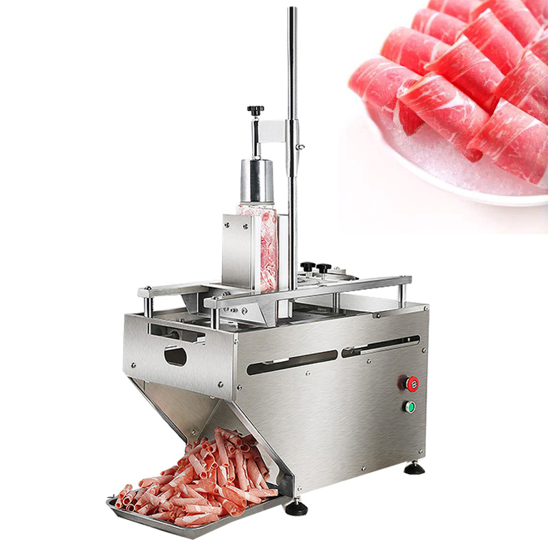 電動スライサー、肉切り機、業務用・家庭用、全自動、ラムロール - Automatic Meat Slicer Home のレビューと価格